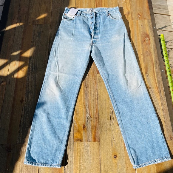 Re/Done Levi Ultra High Rise Sz 29 Light Wash